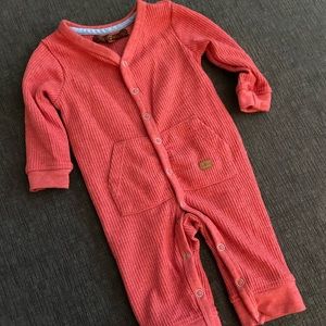 7 for mankind waffle romper for baby 0-3 mo